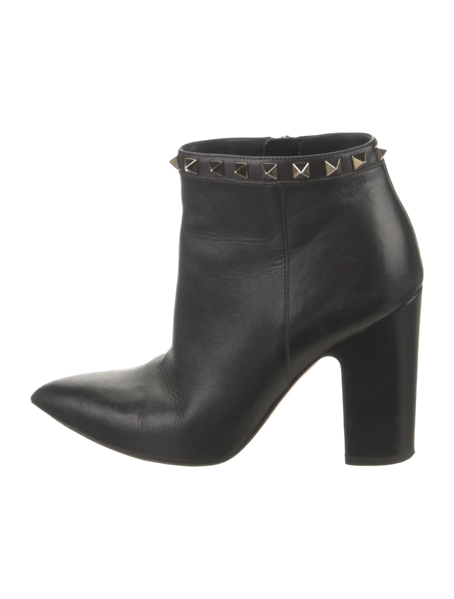 Valentino Rockstud Accents Leather Boots