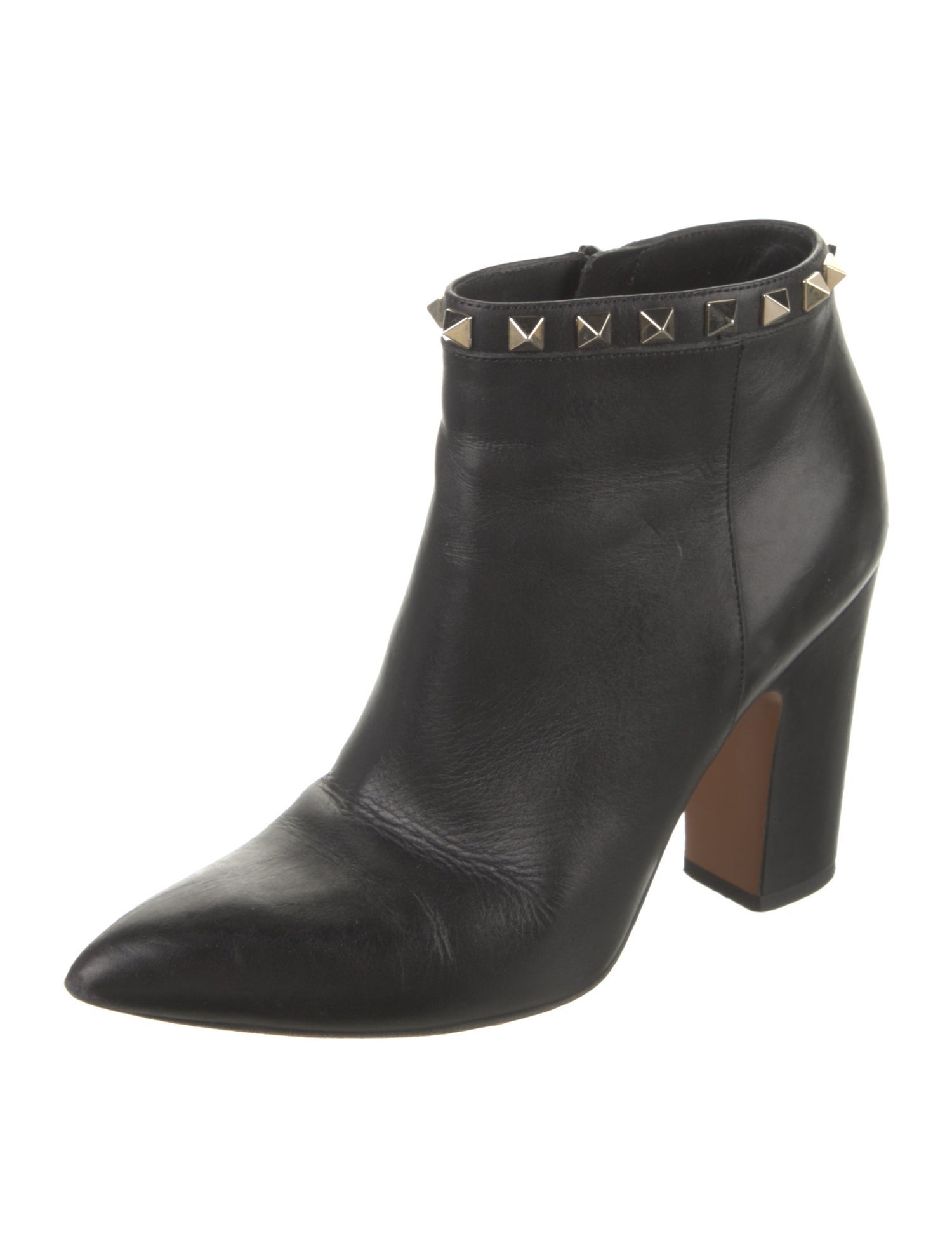 Valentino Rockstud Accents Leather Boots