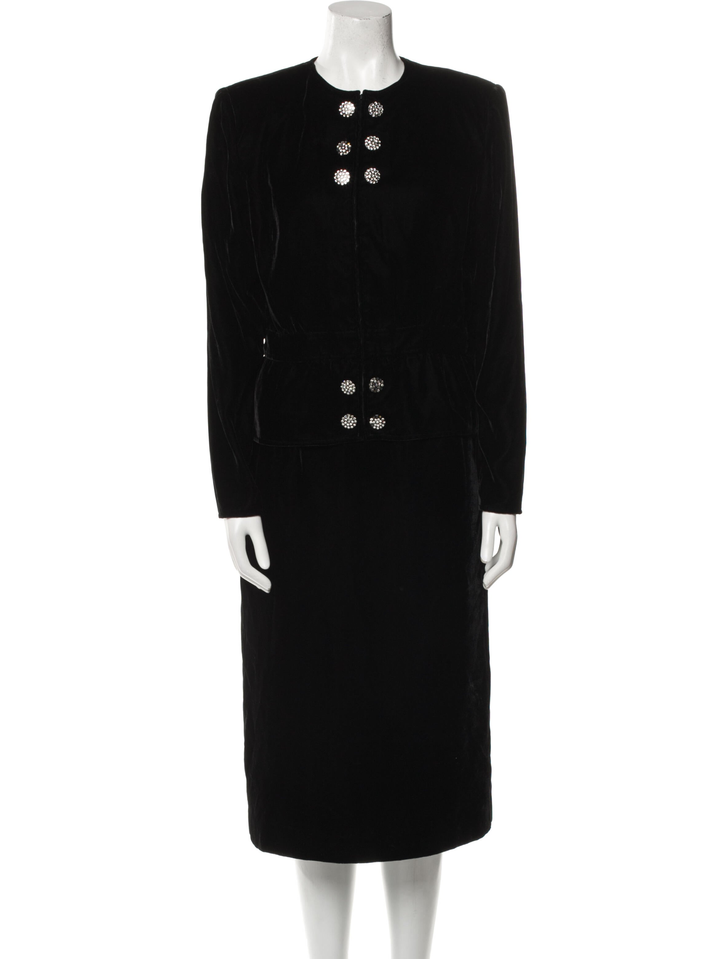 Valentino Vintage Velvet Skirt Set