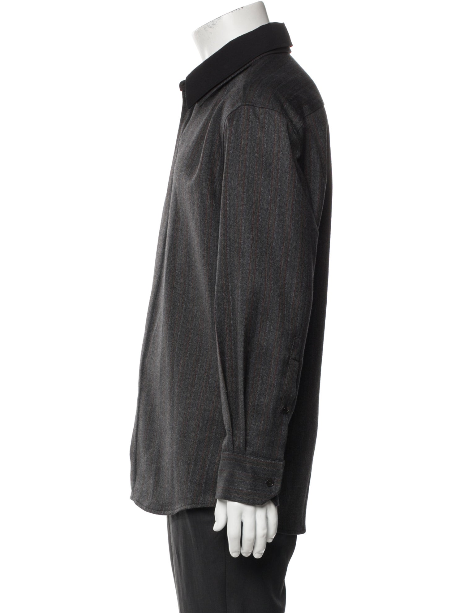 Valentino Wool Printed Dress Shirt