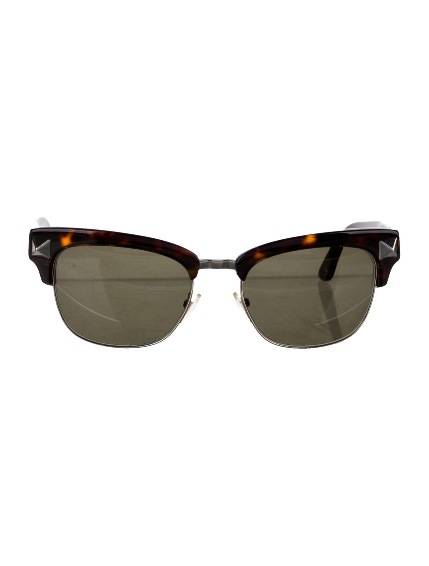 Valentino Rockstud Accents Wayfarer Sunglasses
