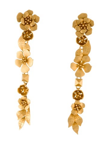 Valentino Drop Floral Earrings