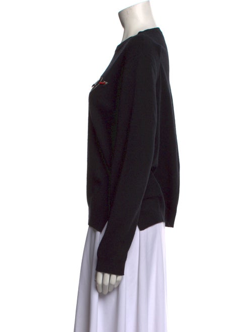 Valentino Virgin Wool Graphic Print Sweater