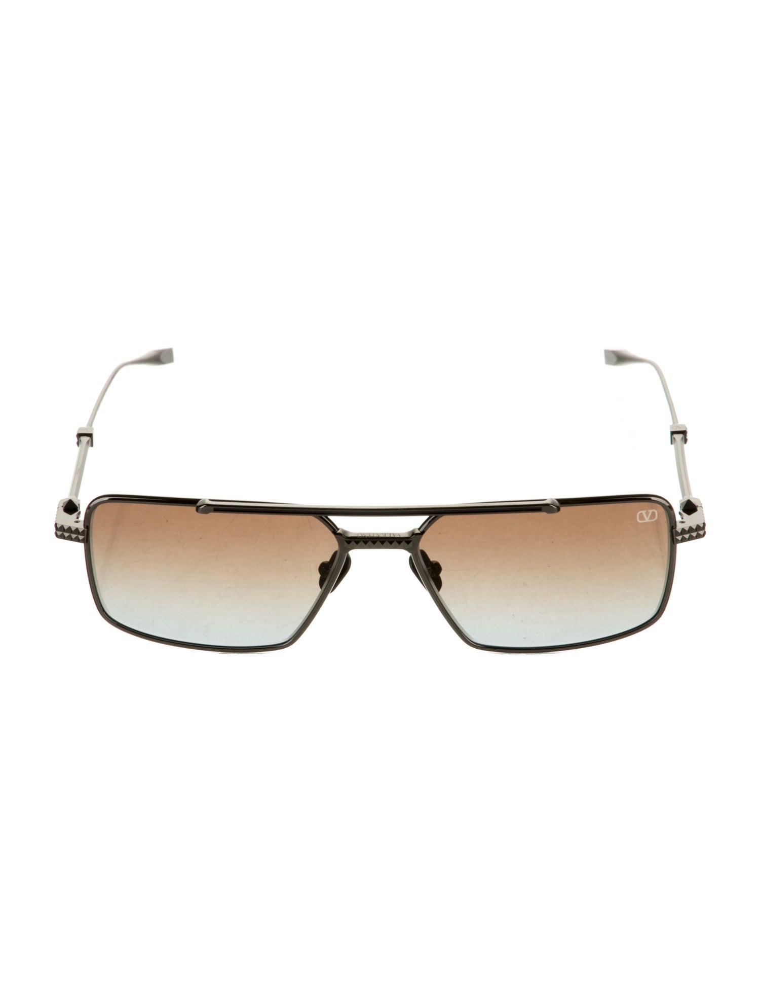 Valentino Rockstud Accents Square Sunglasses