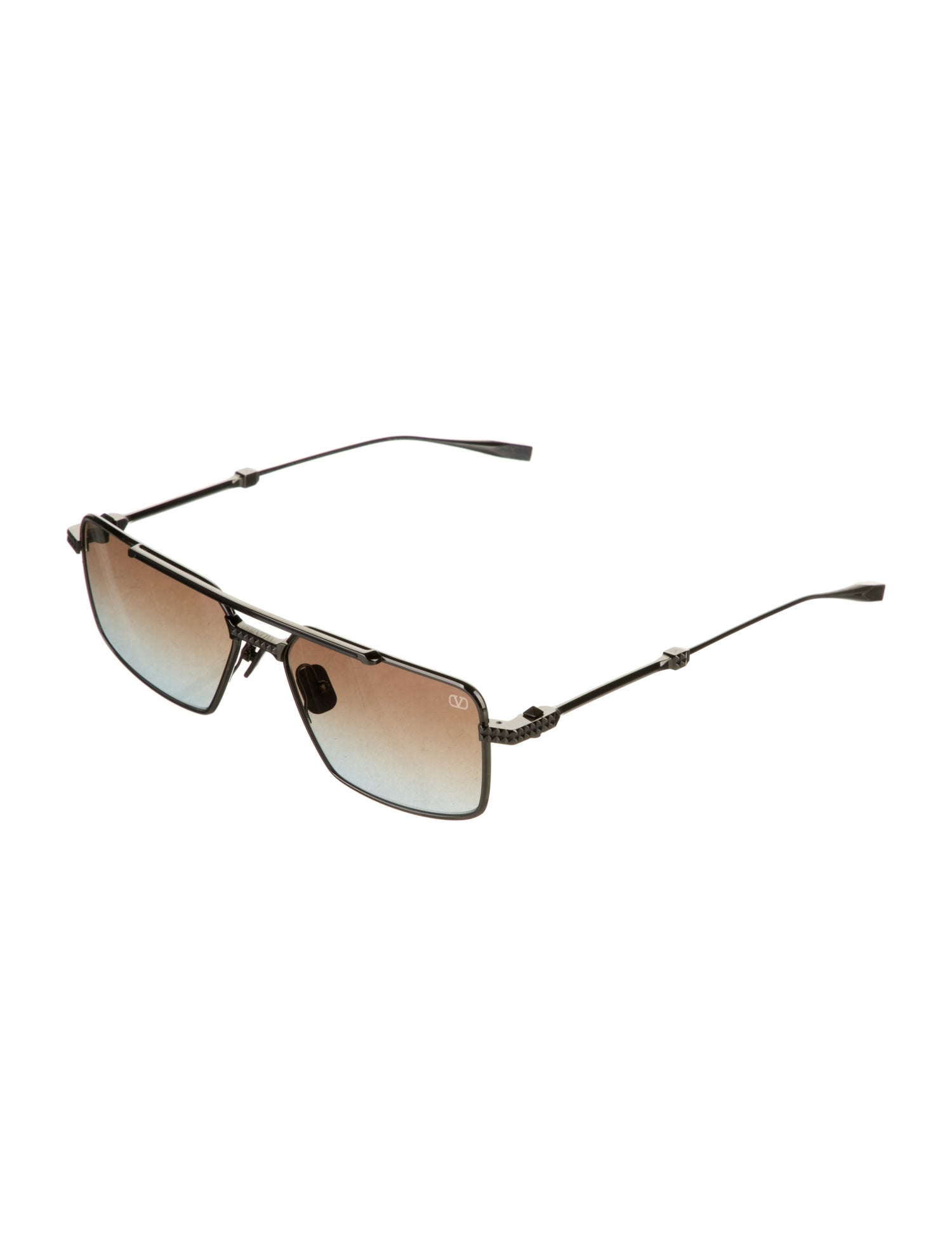 Valentino Rockstud Accents Square Sunglasses