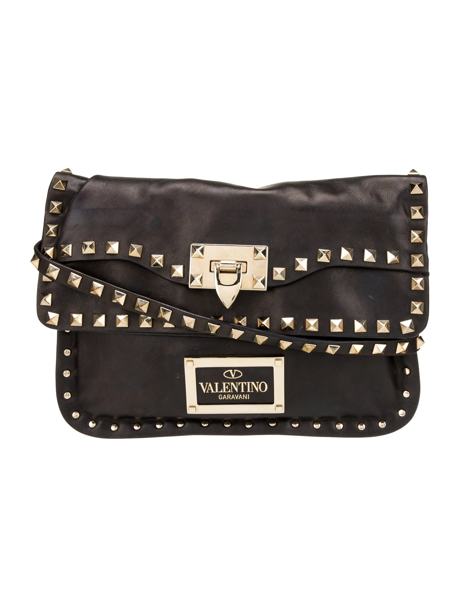 VALENTINO leather clutch