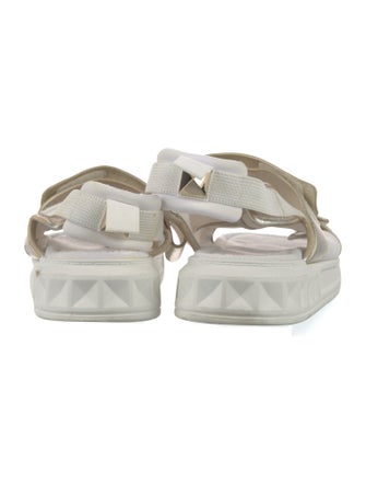 Valentino Leather Studded Accents Slides