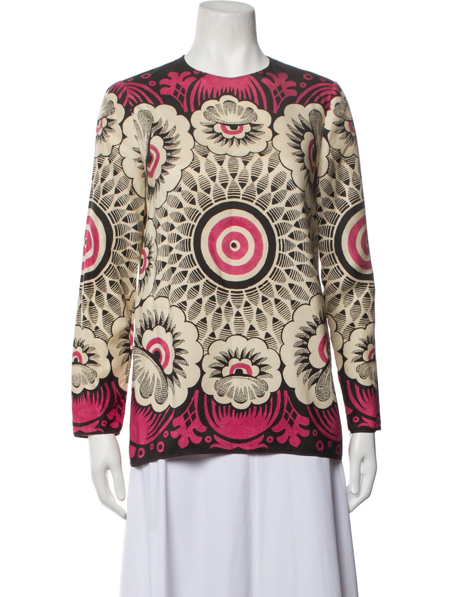 Valentino Silk Printed Blouse