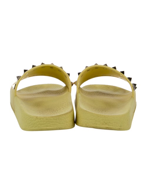 Valentino Rockstud Accents Rubber Slides