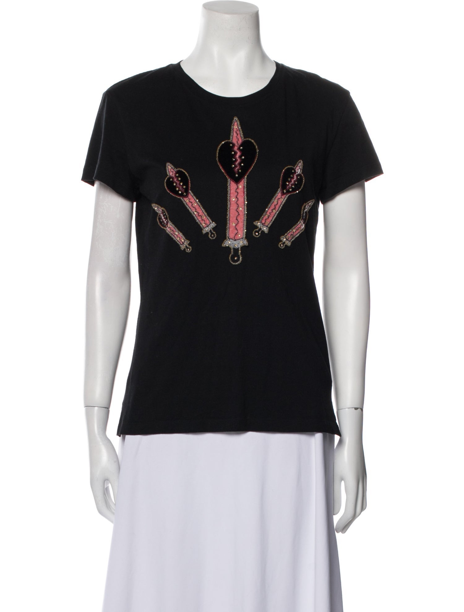 Valentino Crew Neck Short Sleeve T-Shirt