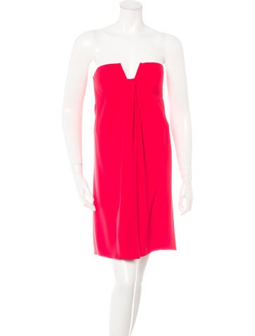 Valentino Silk Strapless Dress