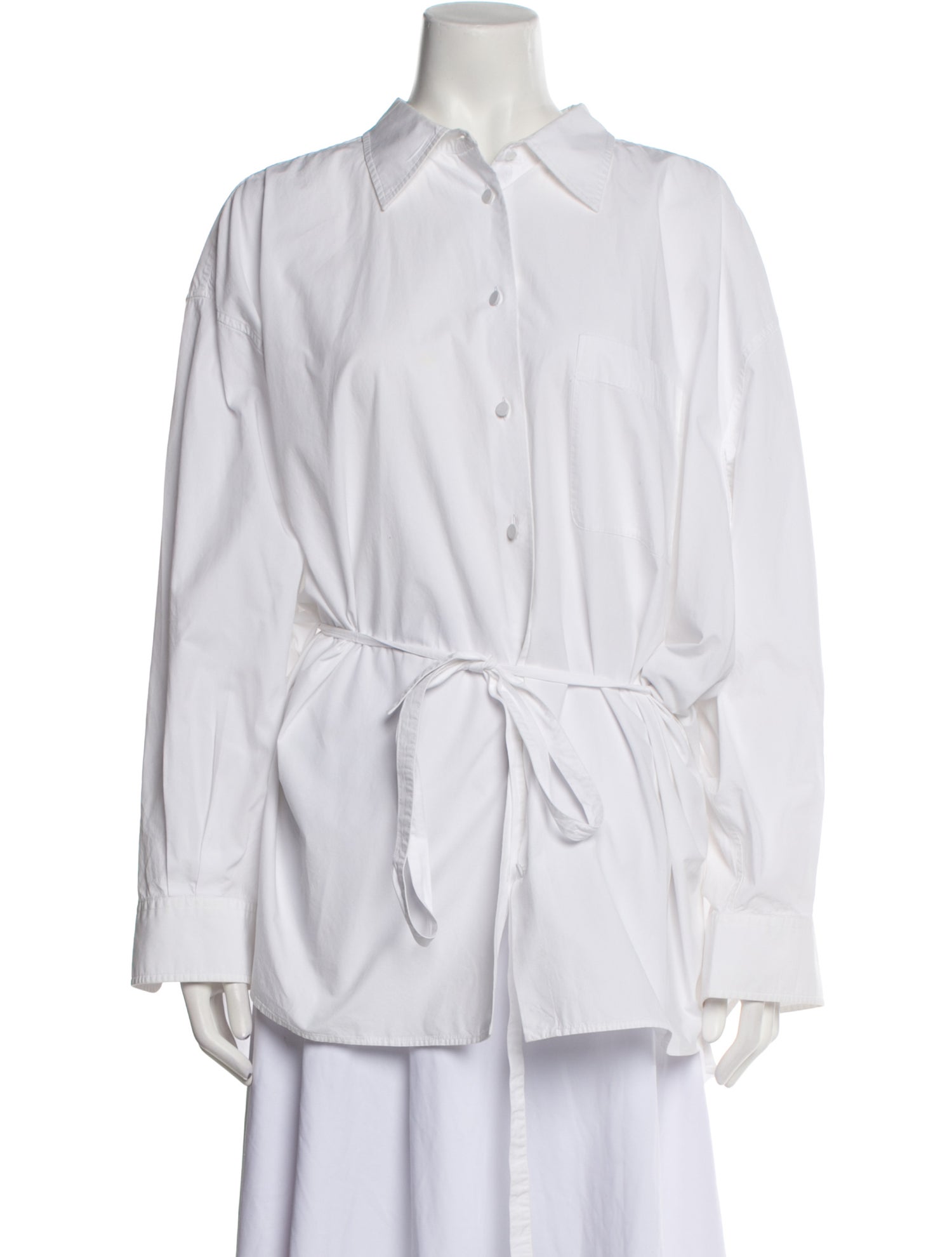 Valentino Long Sleeve Button-Up Top