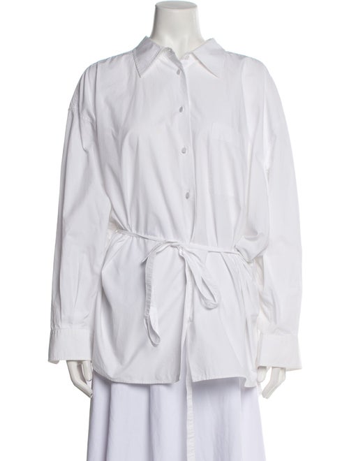 Valentino Long Sleeve Button-Up Top
