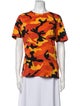 Valentino Printed Bateau Neckline T-Shirt
