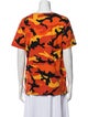 Valentino Printed Bateau Neckline T-Shirt