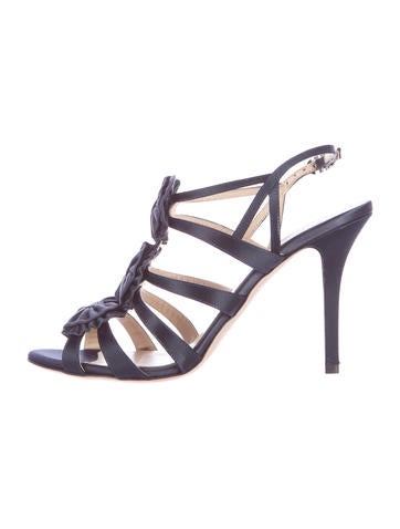 Valentino Satin Cage Sandals