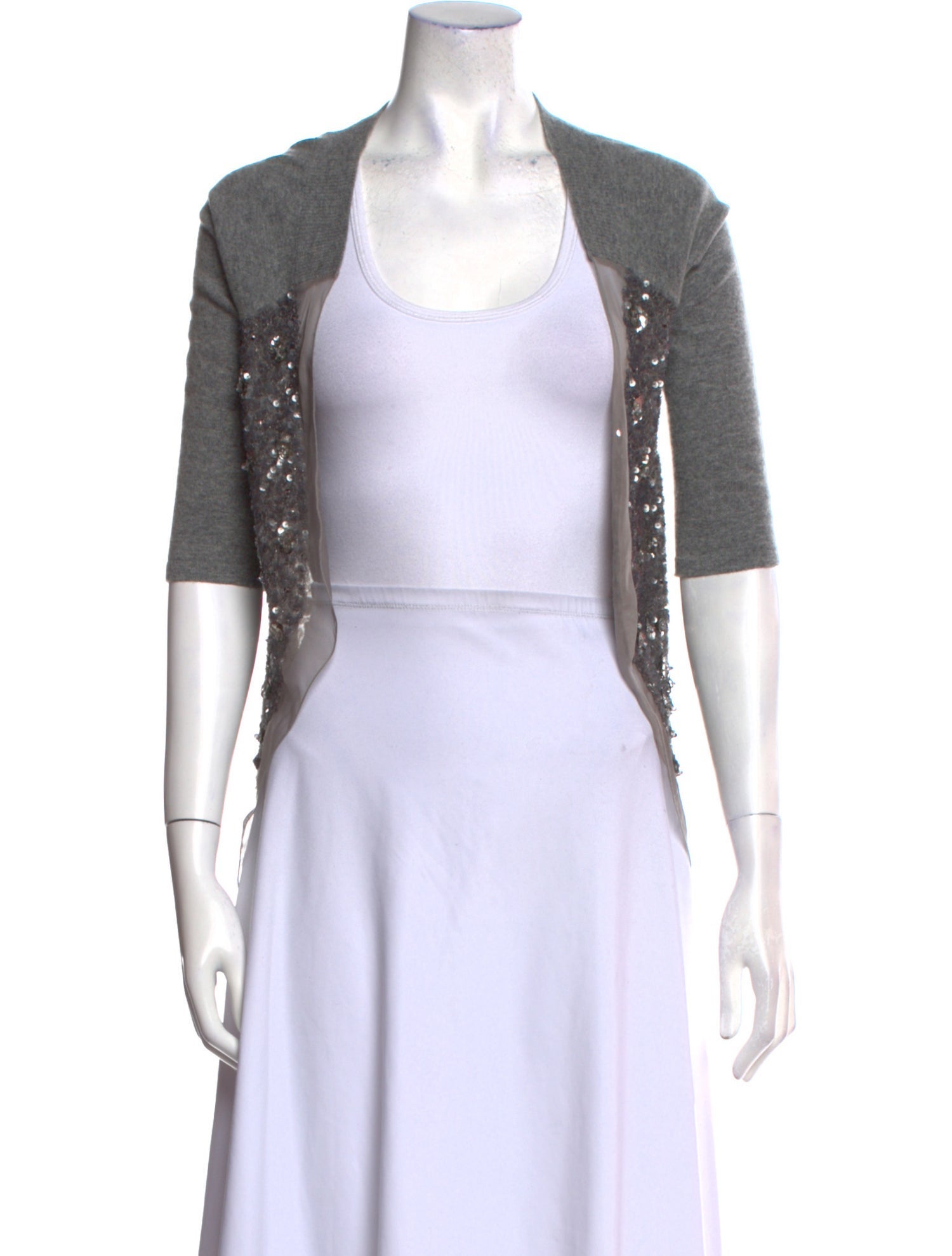 Valentino Virgin Wool Open Front Sweater