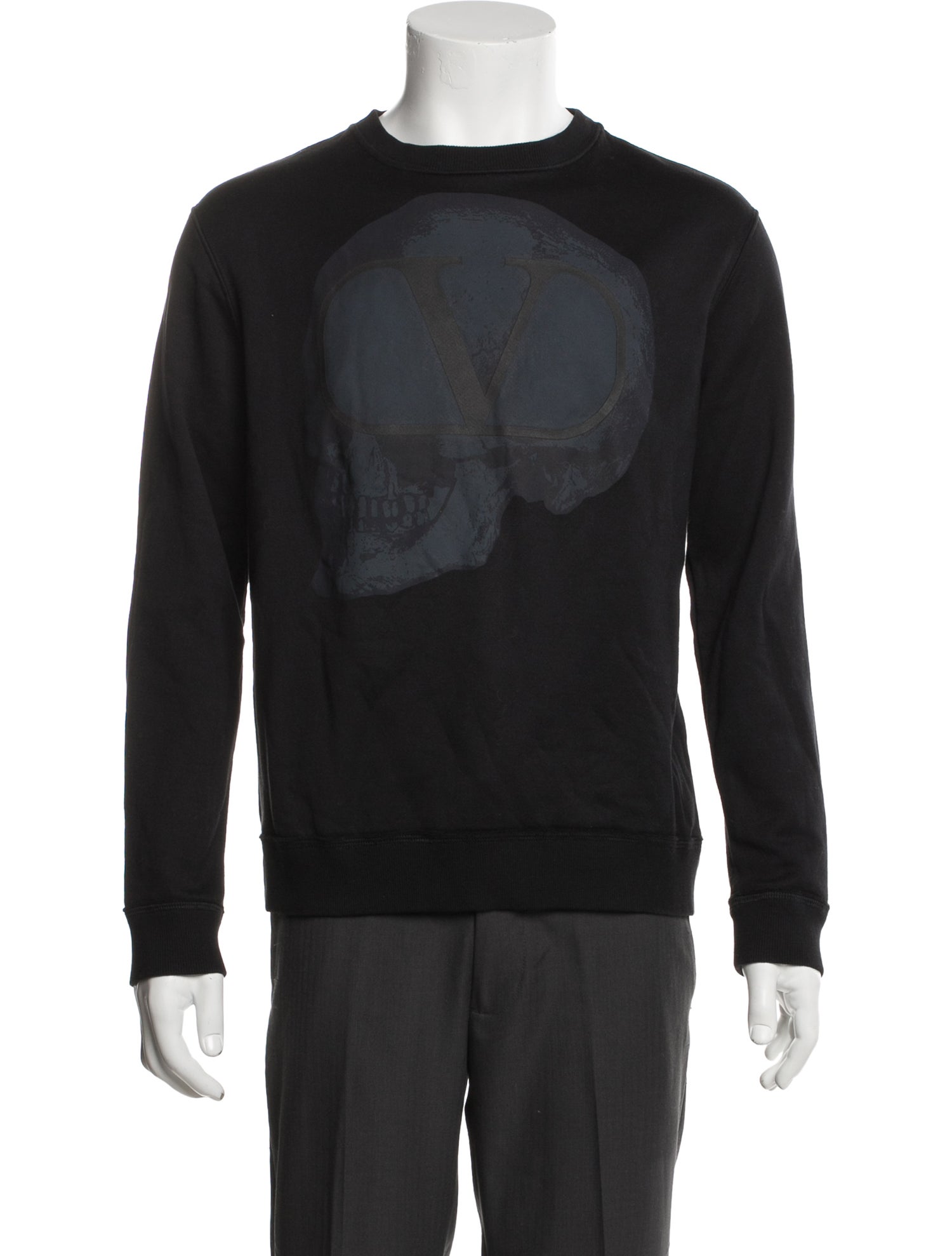 Valentino Rockstud Accents Graphic Print Pullover