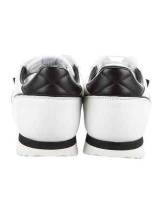 Valentino Rockstud Accents Leather Sneakers