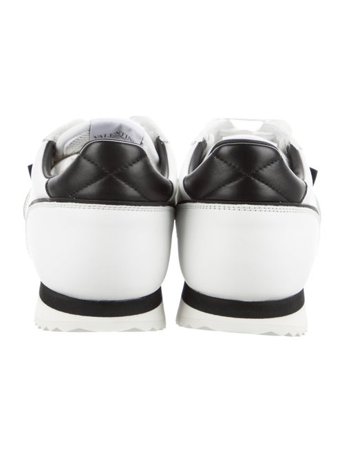 Valentino Rockstud Accents Leather Sneakers