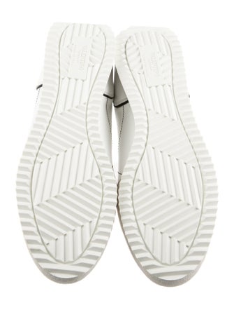 Valentino Rockstud Accents Leather Sneakers