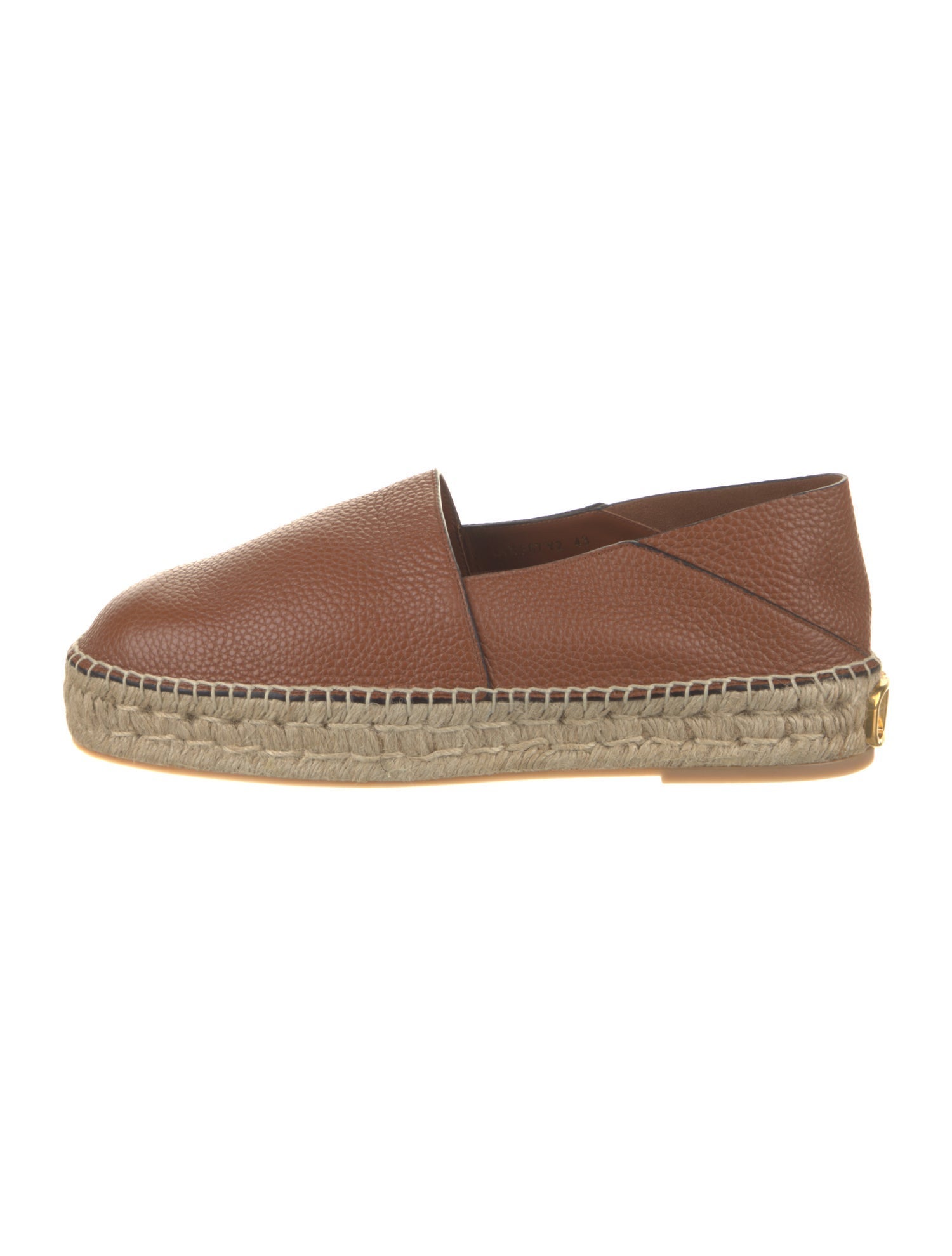 Valentino Vlogo Leather Espadrilles