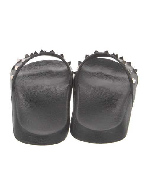 Valentino Rockstud Accents Rubber Slides