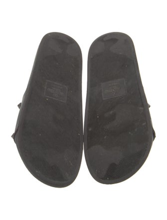 Valentino Rockstud Accents Rubber Slides