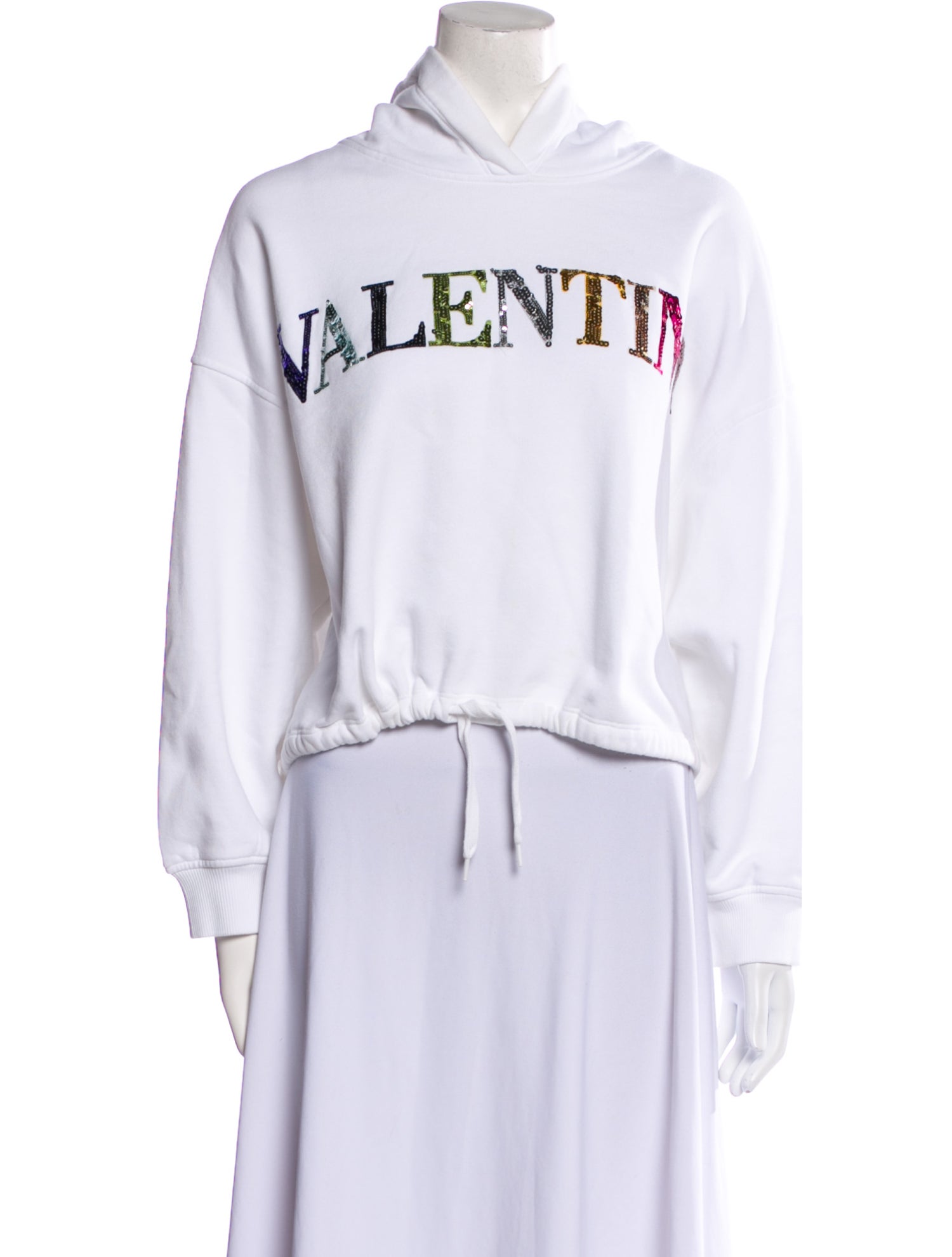 Valentino Graphic Print Mock Neck Sweatshirt