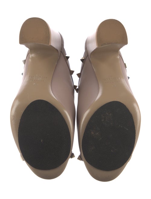 Valentino Rockstud Accents Leather Slides