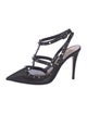 Valentino Rockstud Accents Mesh T-Strap Pumps