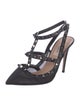 Valentino Rockstud Accents Mesh T-Strap Pumps