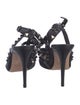 Valentino Rockstud Accents Mesh T-Strap Pumps