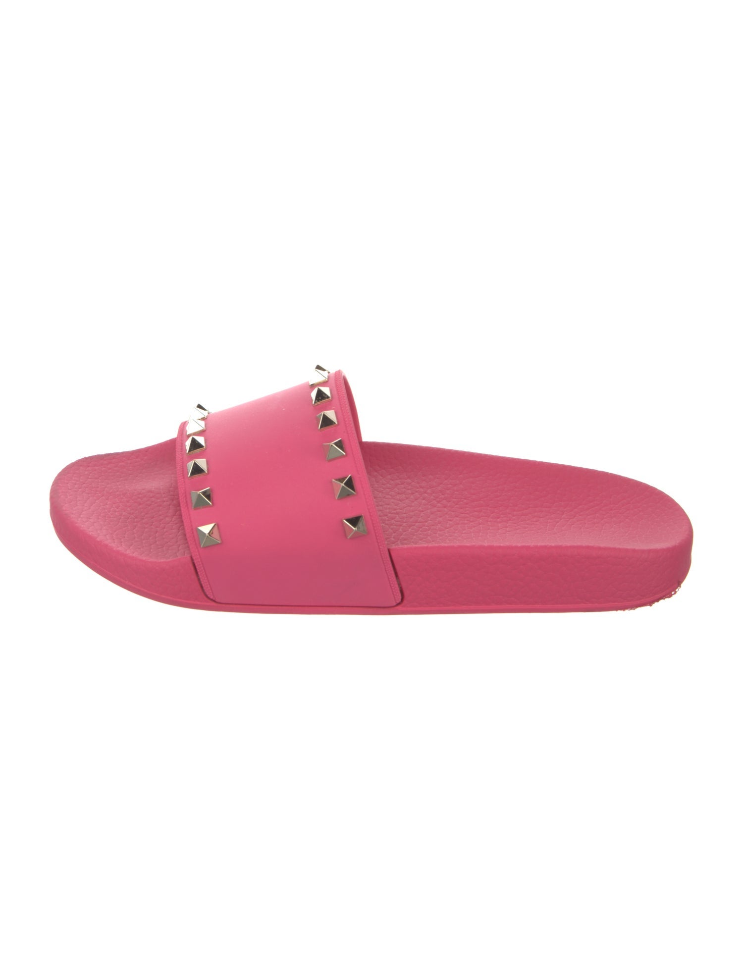 Valentino Rockstud Accents Rubber Slides