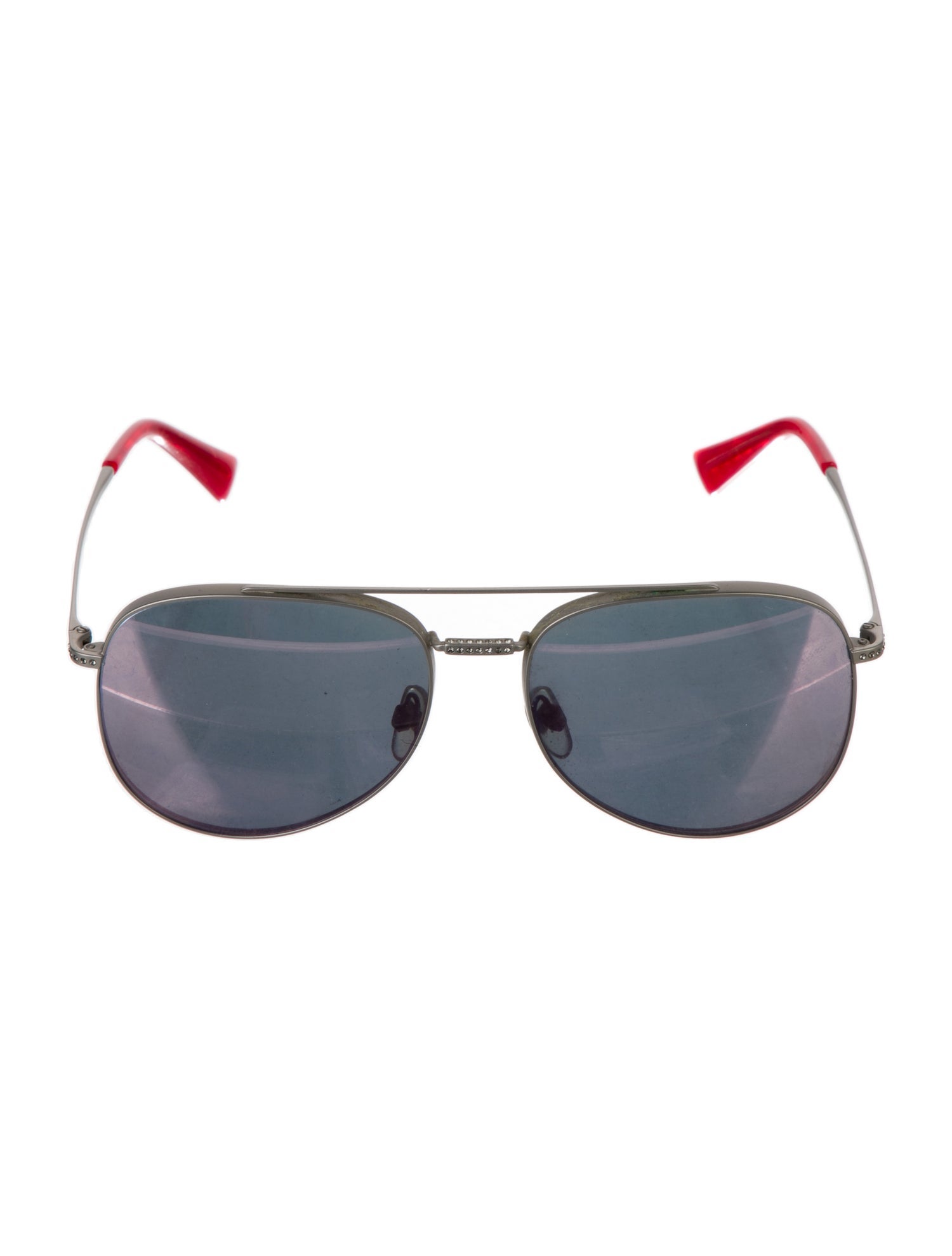 Valentino Rockstud Accents Aviator Sunglasses