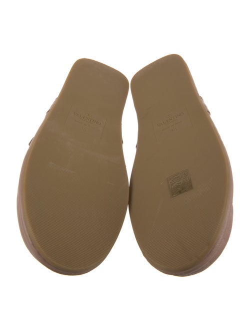 Valentino Rockstud Accents Leather Mules