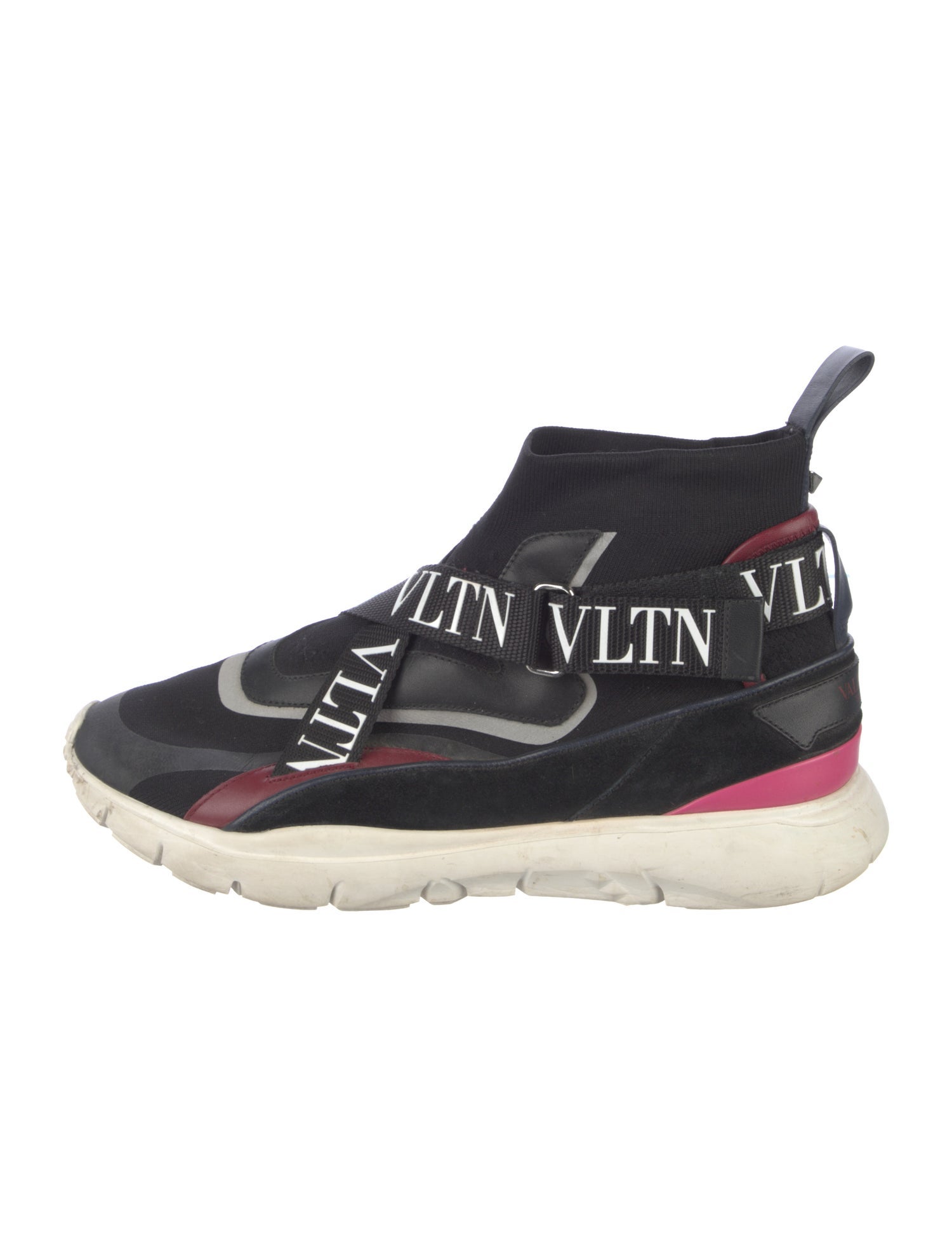 Valentino Rockstud Accents Printed Sock Sneakers
