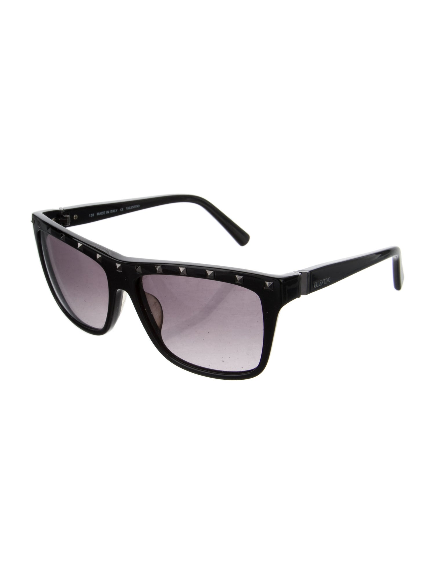 Valentino Rockstud Accents Square Sunglasses