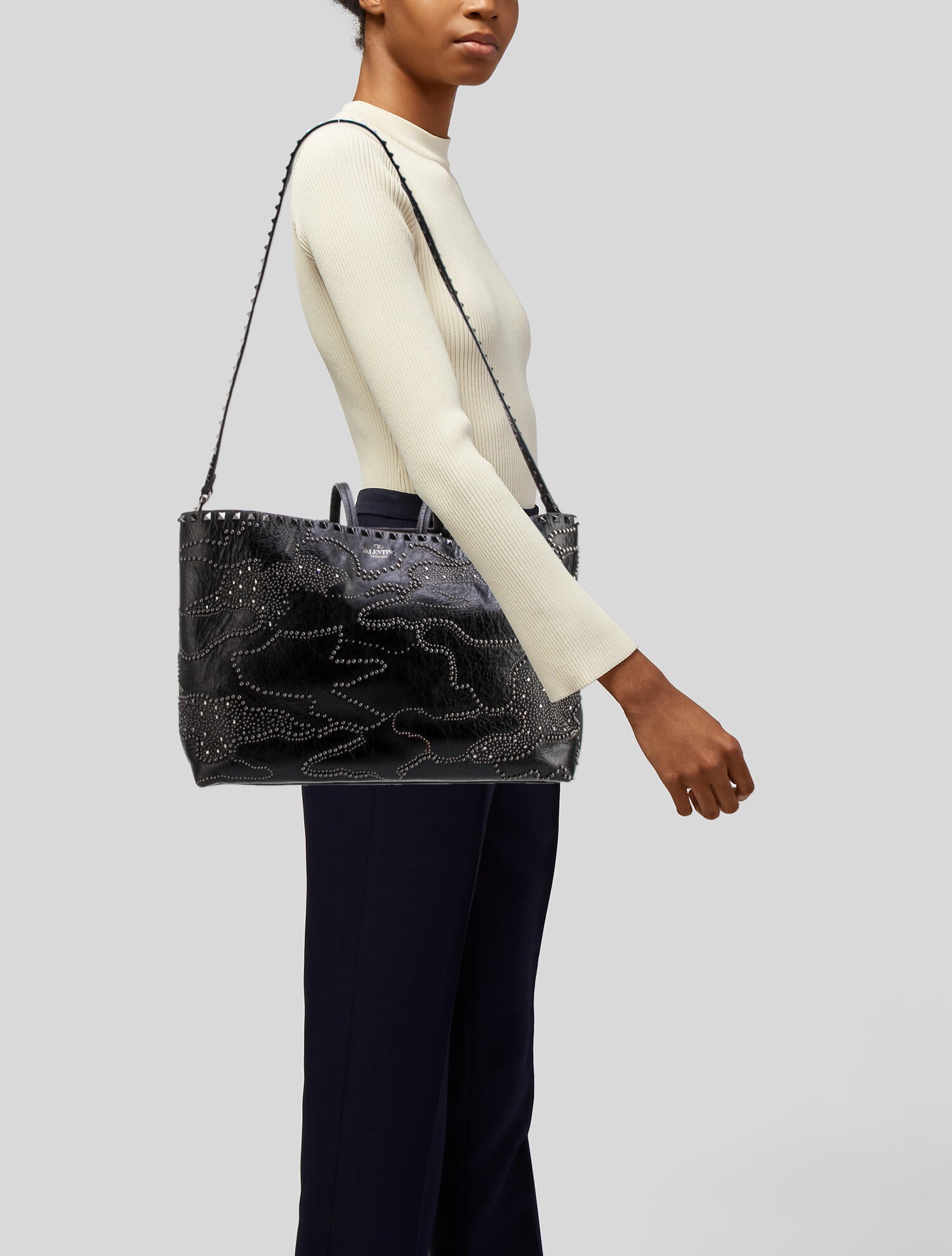 Valentino Calfskin Tote