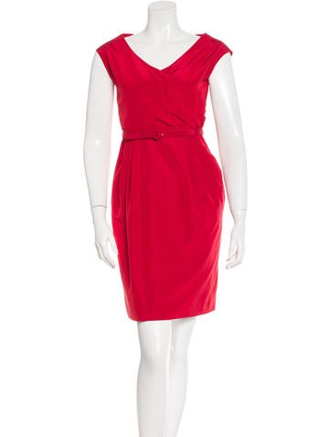 Valentino Belted Sheath Dress