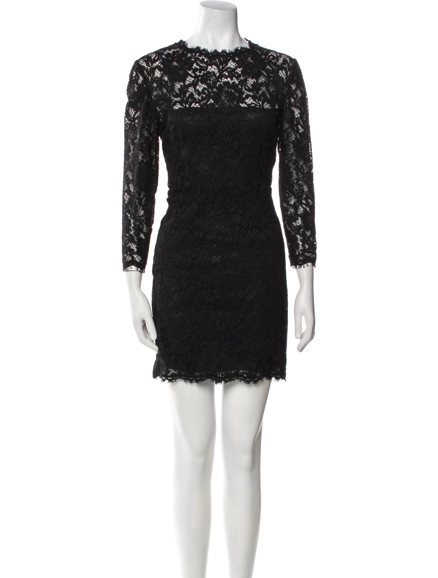 Valentino Lace Pattern Mini Dress