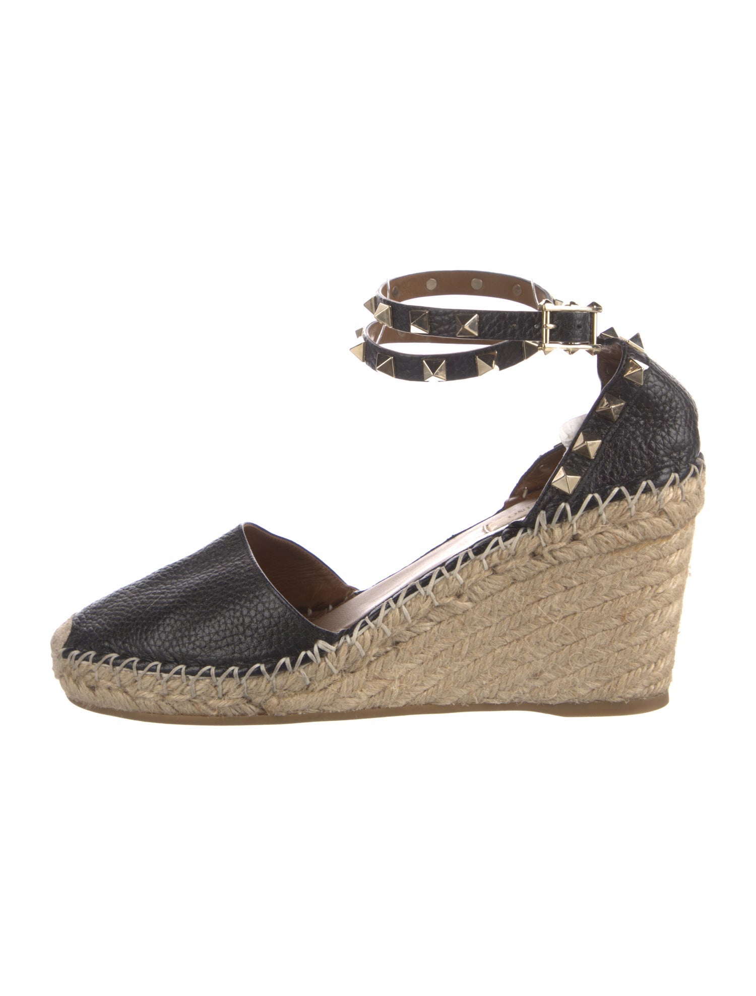 Valentino Rockstud Accents Leather D'Orsay Pumps