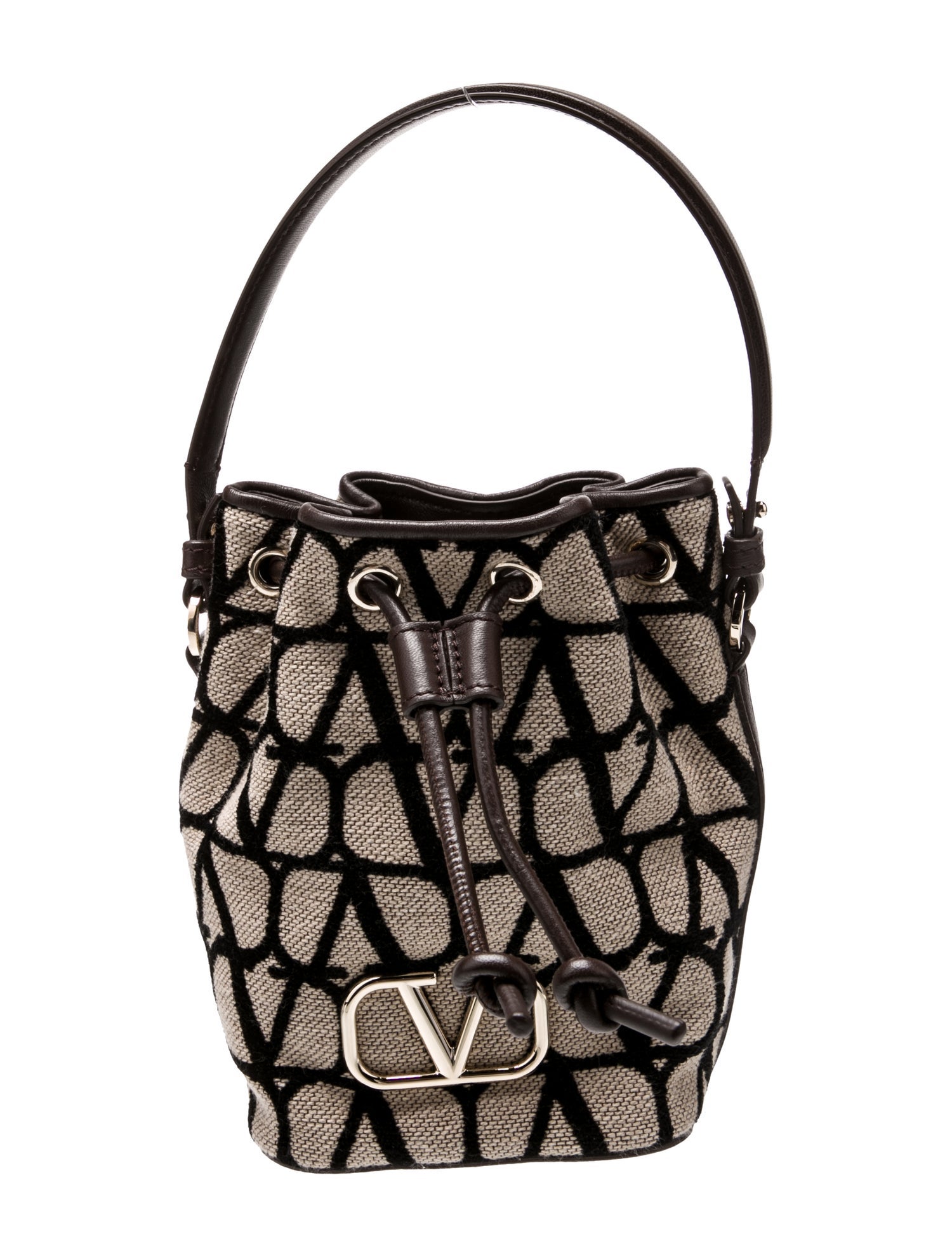 Valentino Canvas Bucket Bag