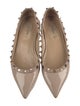 Valentino Rockstud Accents Patent Leather Flats