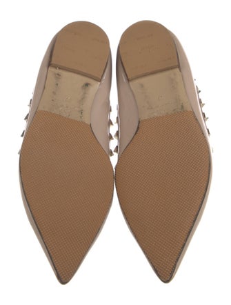 Valentino Rockstud Accents Patent Leather Flats