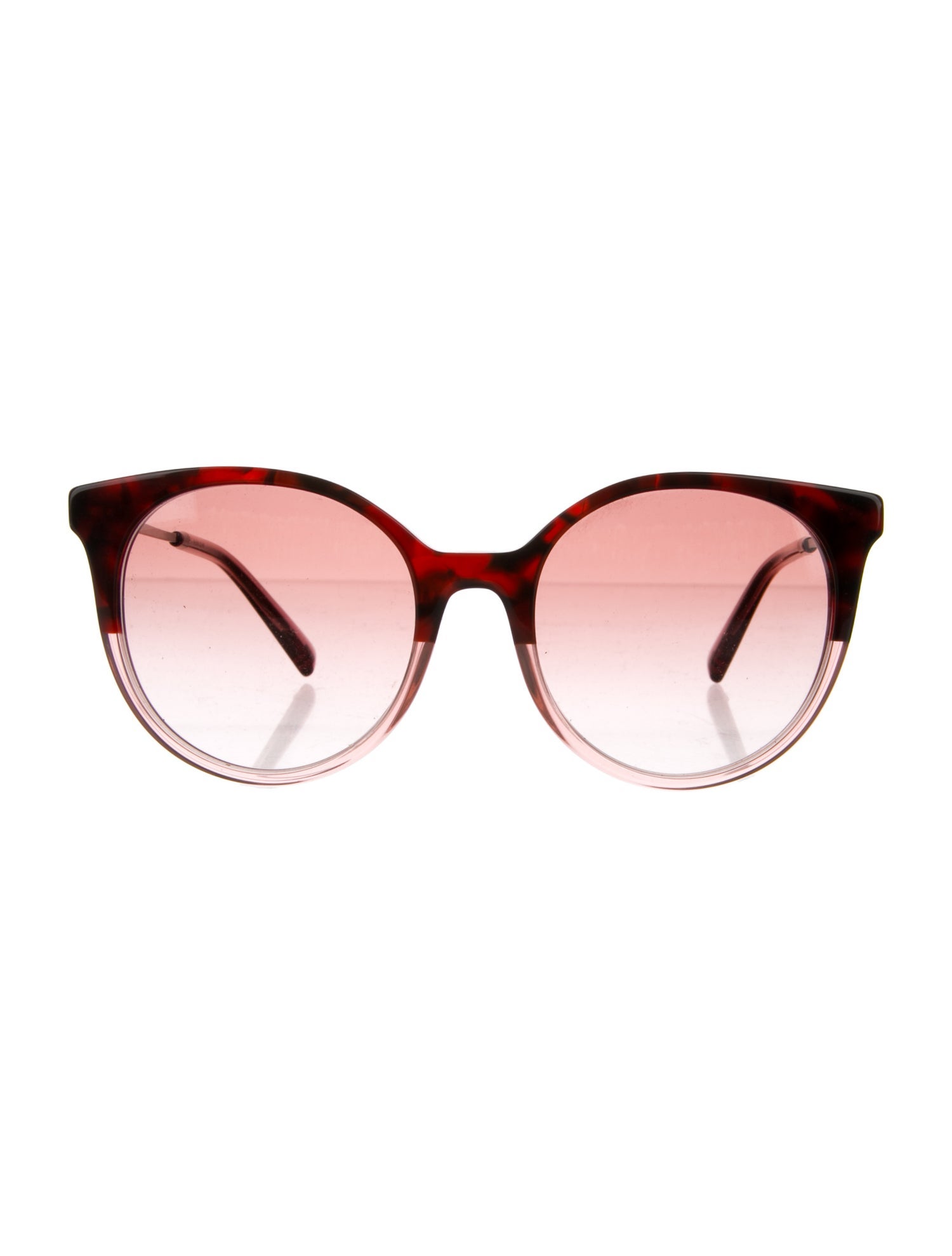 Valentino Rockstud Accents Round Sunglasses