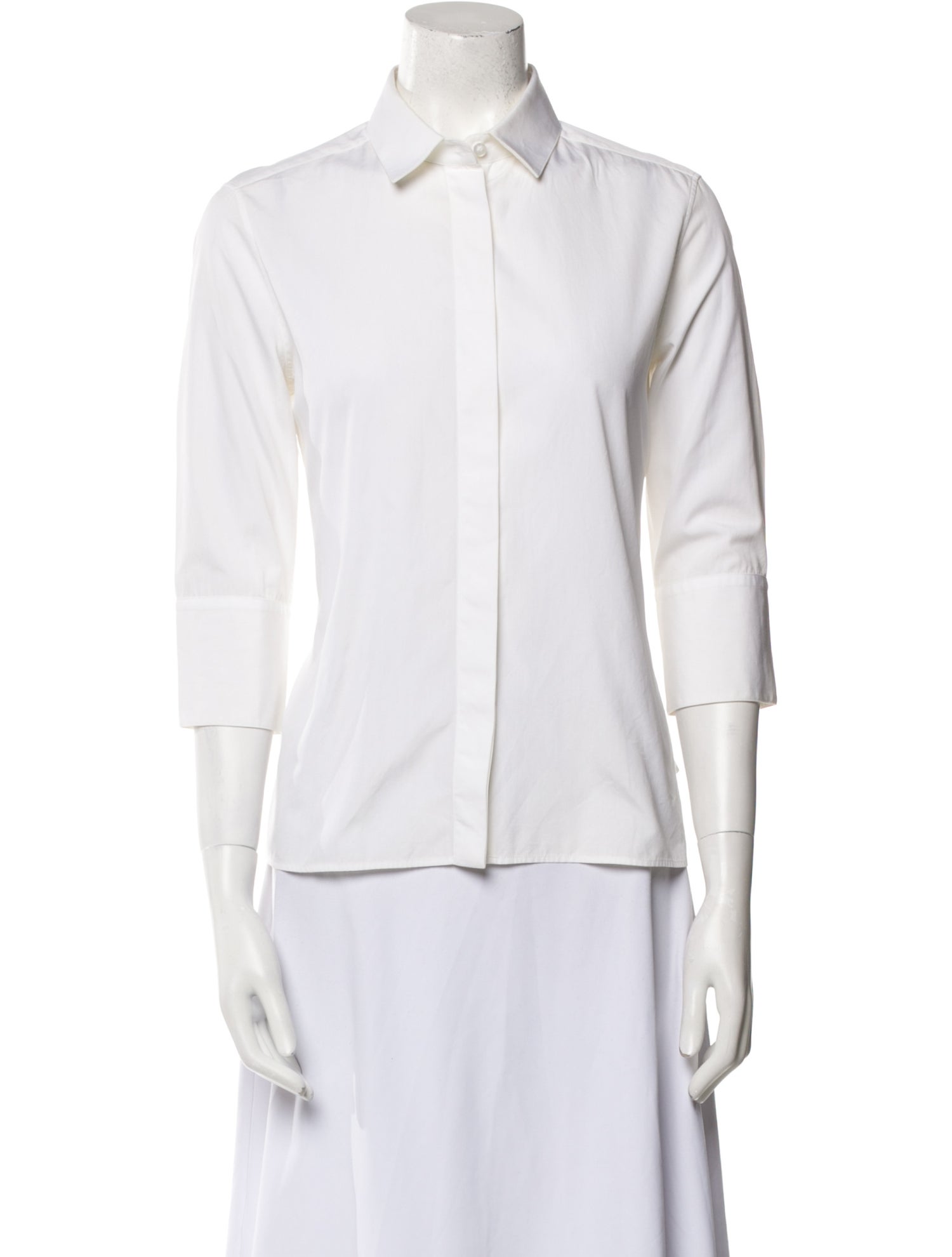 Valery White Top 3/4 Sleeve