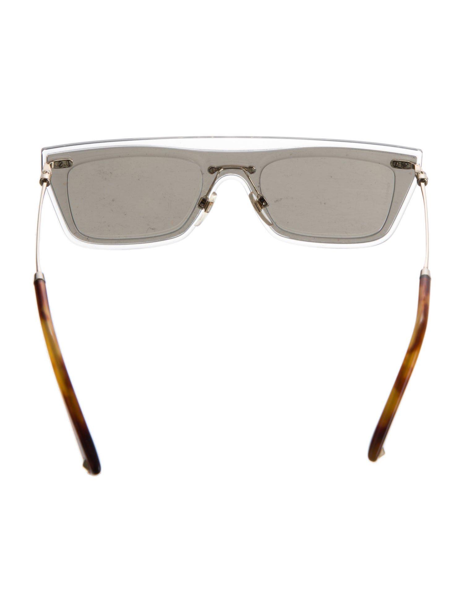 Valentino Rockstud Accents Shield Sunglasses