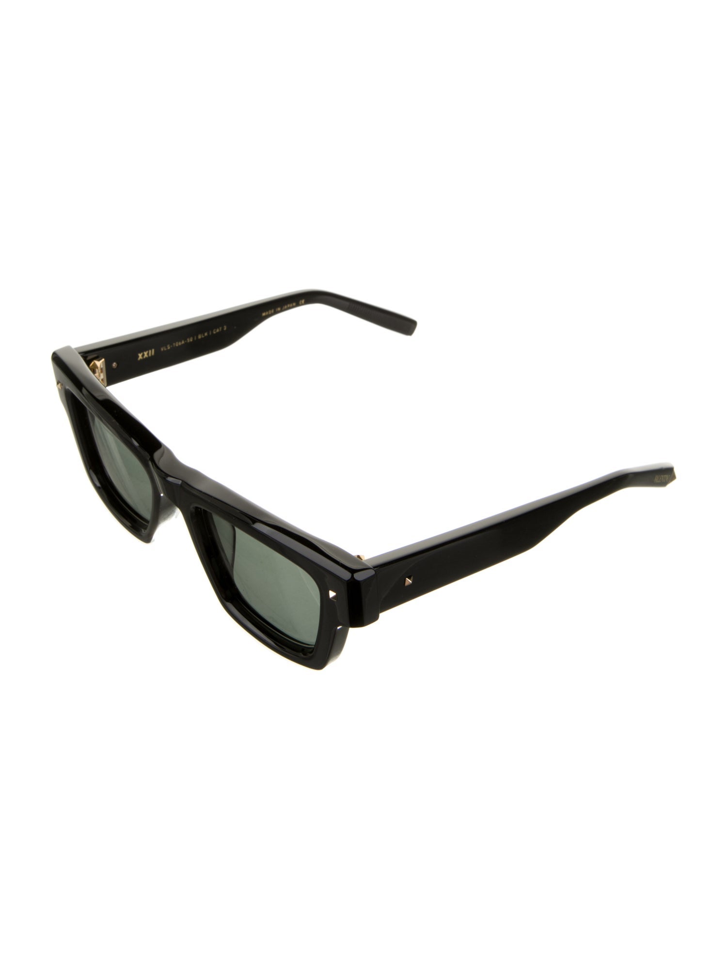 Valentino Rockstud Accents Wayfarer Sunglasses