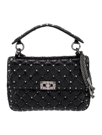 Valentino Rockstud Top Handle Bag Medium
